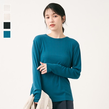シアー長袖Tシャツ