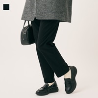 スーパーストレッチ裏起毛スティックパンツ ブラック