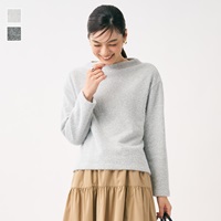ボトルネックシャギーカットソー