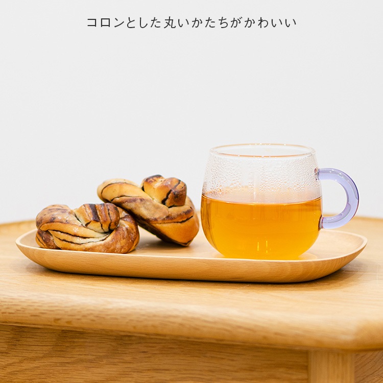 WEB限定】maco 耐熱ガラスティーカップ 同色2個セット|KEYUCA