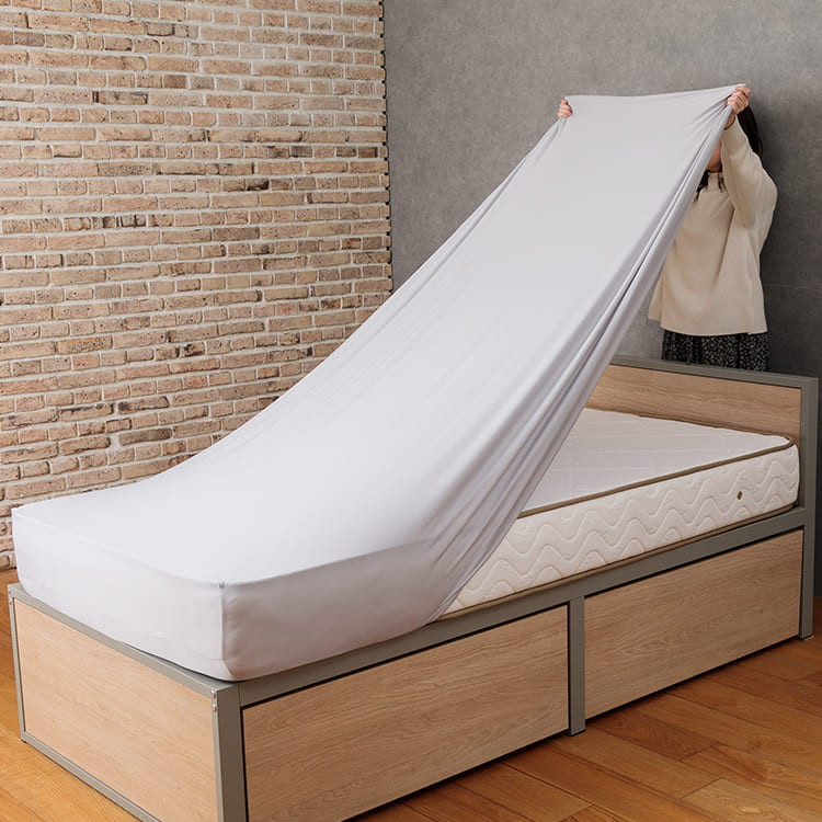 ケユカ（KEYUCA）セミダブルベッド（フレーム+マットレス