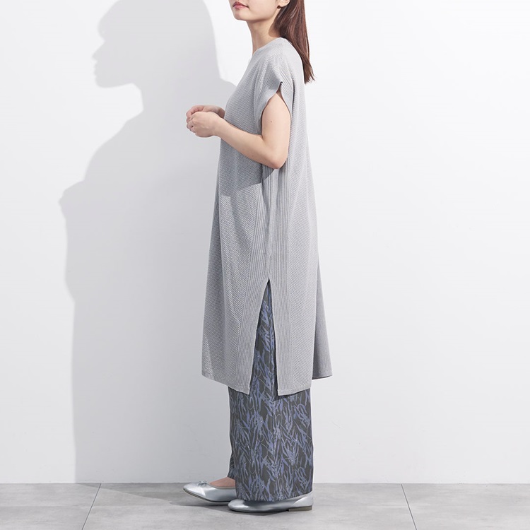 ニットチュニックプリントパンツセットアップ|KEYUCAオンラインショップ 