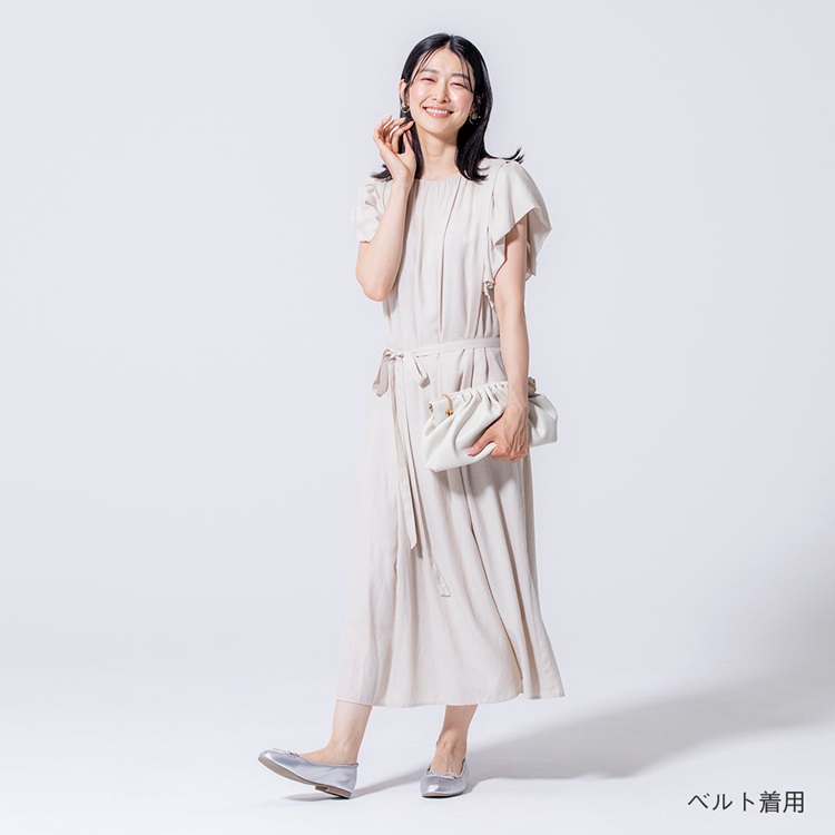 タックスリーブギャザーワンピース（ワンピース）｜Spick and