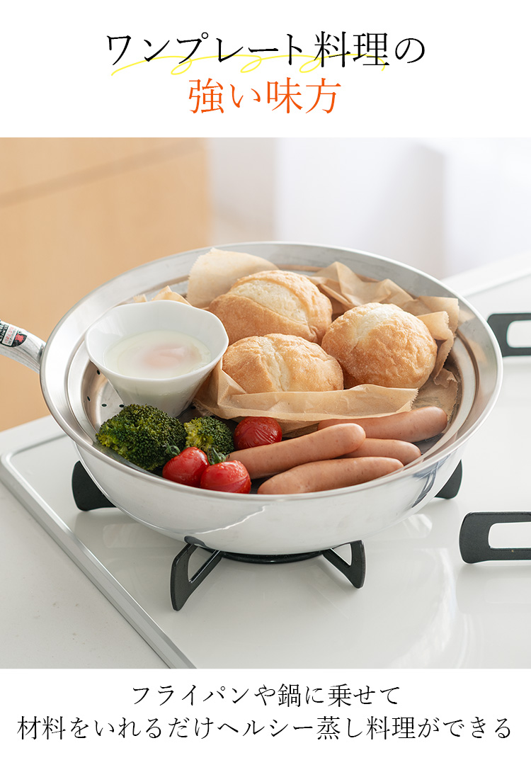 ワンプレーと料理の強い味方