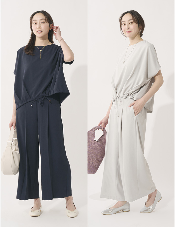 さらてろギャザーブラウス¥4,490（税込 ¥4,939）