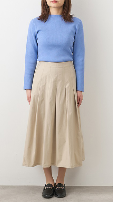 【すごナノ撥水】ピンタックタフタスカート