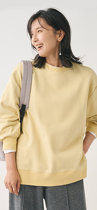 コクーンスリーブニットトップ