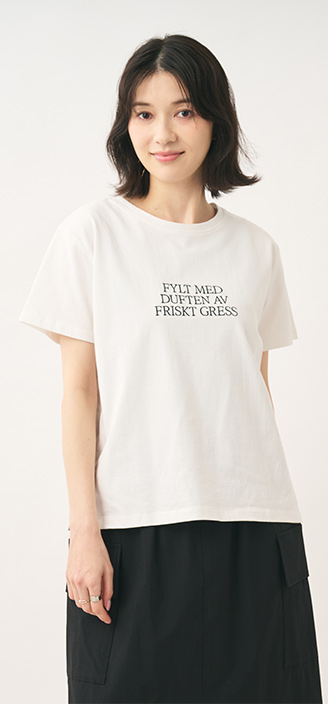汗染み防止刺繍Tシャツ