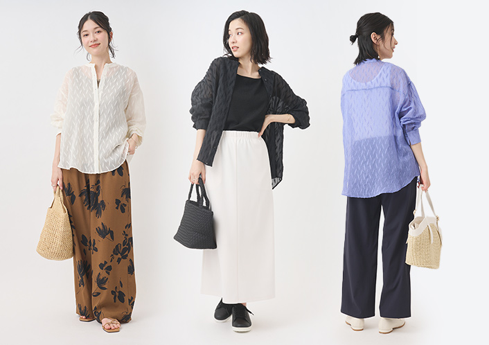 シアージオメトリージャガードシャツ