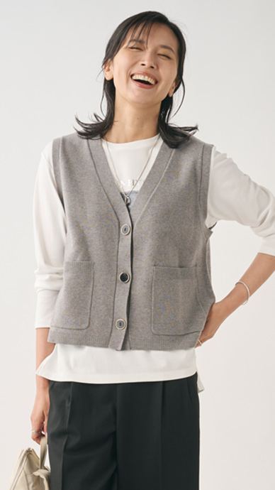 タフニットVネックベスト