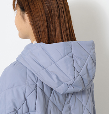 【すごナノ撥水】フーディーキルトコート