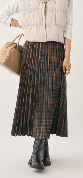 デザインプリーツスカート