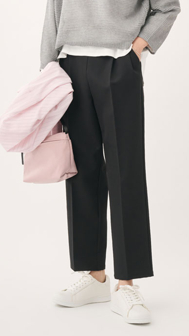 【すごナノ撥水】テーパードパンツ