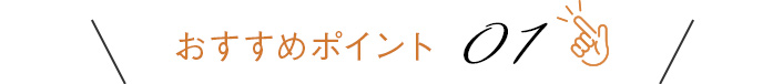 おすすめポイント01