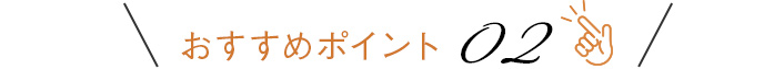 おすすめポイント02