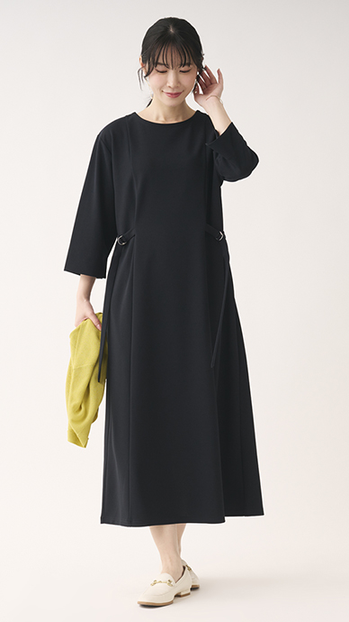 サイドベルテッドポンチワンピース