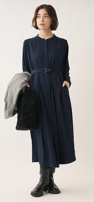 デザインタックシャツワンピース