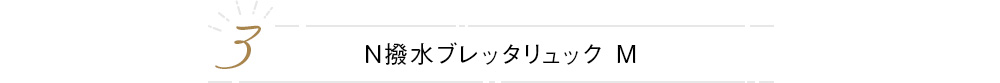 N撥水ブレッタリュック M 