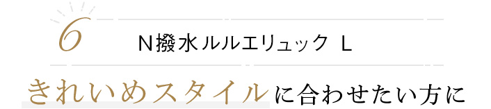 N撥水ルルエリュック L きれいめスタイルに 合わせたい方に 