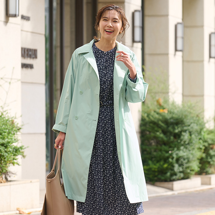 晴雨兼用UVカットトレンチコート