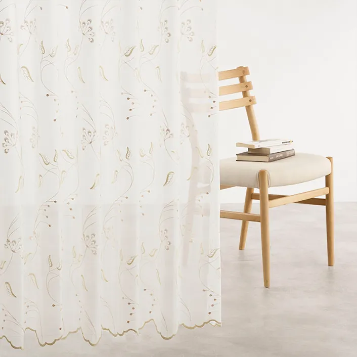 【トルコ製】刺繍ウェーブフラワー