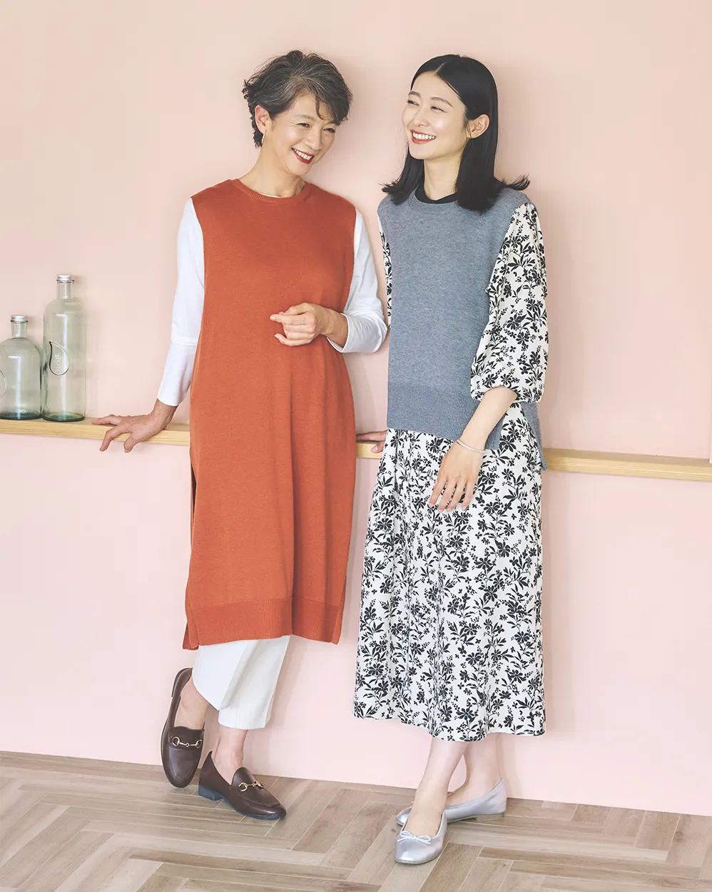 ロングニットベスト
