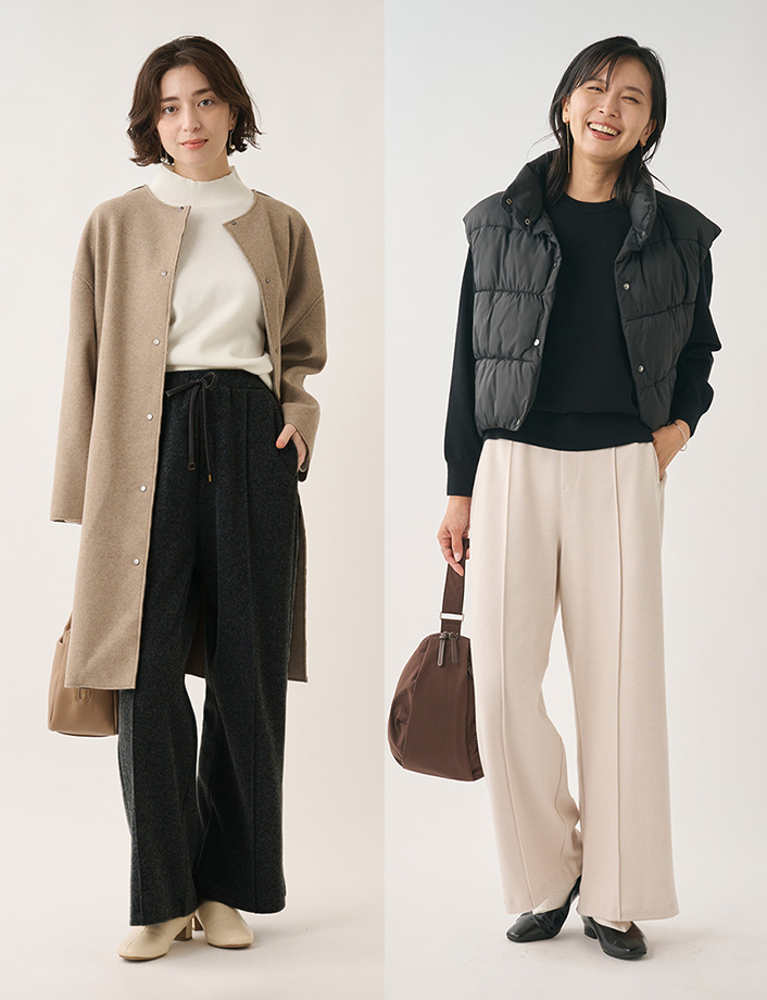 ニットベストアンサンブルワンピース