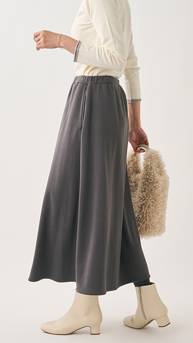 裏シャギーカットスカート